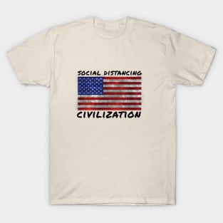 Social Distancing Civilization T-Shirt